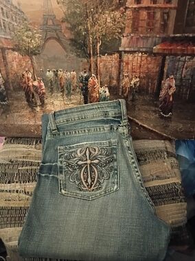 👖CACHE COTTON FLEX DESIGNER🛍 JEANS.SIZE 4,👚VINTAGE 🌺CLOSEOUT SALES!